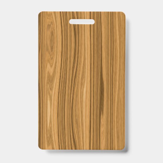 Elegant Wood Badge (Front)