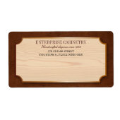 Elegant Wood Cabinetry Etiket (Voorkant)
