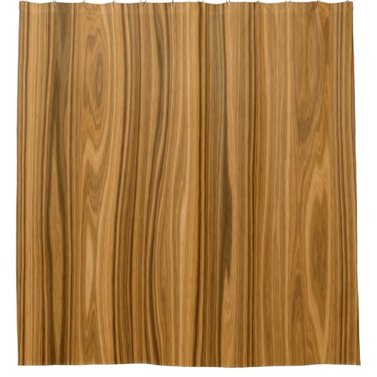 Elegant Wood Douchegordijn (Voorkant)