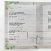 Elegant Wood en Greenery Spa Brochure Drieluik Kaart (Binnenzijde eerst)