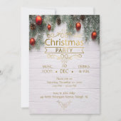 Elegant Wood kerstfeest Kaart (Voorkant)