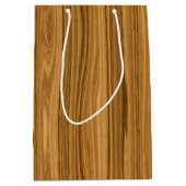 Elegant Wood Medium Cadeauzakje (Voorkant)