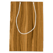 Elegant Wood Medium Cadeauzakje (Achterkant)