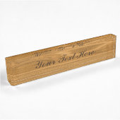 Elegant Wood Naambordje