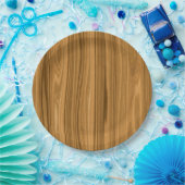 Elegant Wood Papieren Bordje (Feest)