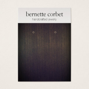 Elegant Wood Soft Silver-draagkaart Visitekaartjes