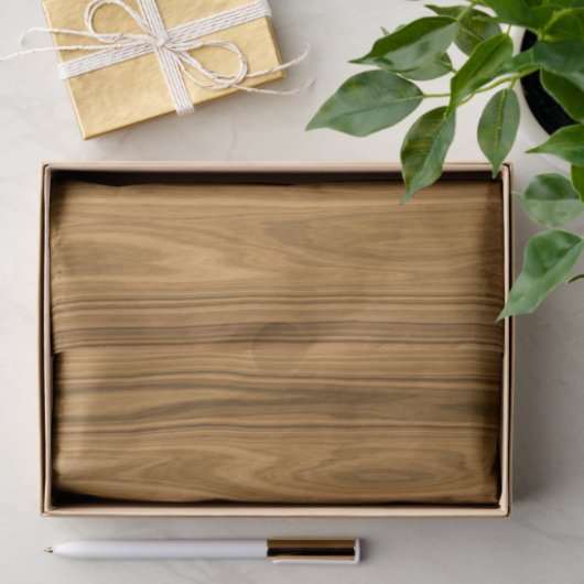Elegant Wood Tissuepapier (Geschenk)