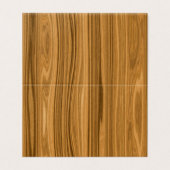 Elegant Wood Visitekaartje (Buitenkant ongevouwen)