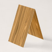 Elegant Wood Visitekaartje (Achterkant)