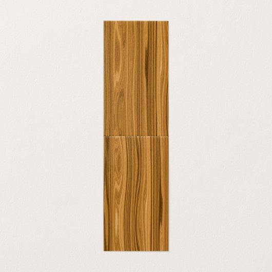 Elegant Wood Visitekaartje (Buitenkant ongevouwen)