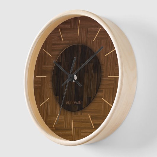 Elegant Wood Wall Clock (Hoek)