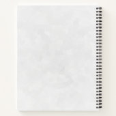 Elegant Wooden Cross met roze bloemen Notitieboek (Achterkant)