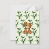 Elegant Woodland Animals Greenery Eucalyptus Notitiekaartje (Achterkant)