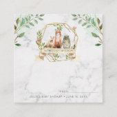 Elegant Woodland Baby shower Advies Kaart (Voorkant)
