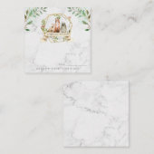 Elegant Woodland Baby shower Advies Kaart (Voorkant / Achterkant)