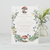 Elegant Woodland | Bosbruiloft Kaart (Staand voorkant)