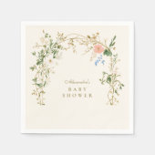 Elegant Woodland Fern Baby shower Servet (Voorkant)