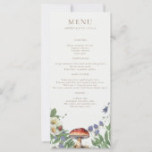 Elegant Woodland | Forest Wedding Menu (Voorkant)