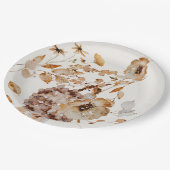 Elegant Woodland Herfst bloemenbruiloft Papieren Bordje (Gekanteld)