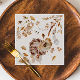 Elegant Woodland Herfst bloemenbruiloft Servet