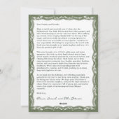 Elegant Woodland Lijst Custom Holiday Photo Card Feestdagenkaart (Achterkant)