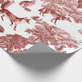 Elegant  Woodland Red Fox Konijnentoilet Cadeaupapier (Hoek)