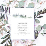 Elegant Woodland Rustic Green Wedding<br><div class="desc">Elegant Woodland Rustic Green Wedding Invitation.</div>