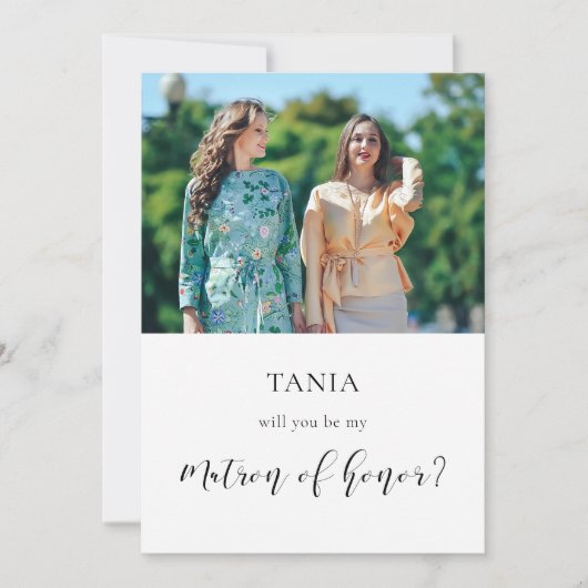 Elegant Word jij mijn Ereheer fotokaart? Kaart (Voorkant)