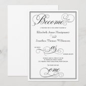 Elegant Worden één christelijke trouwuitnodiging Kaart (Voorkant / Achterkant)