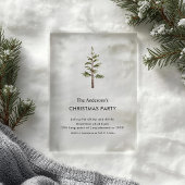 Elegant Wreath Christmas Party  Acrylic Invitation Acryl Uitnodigingen