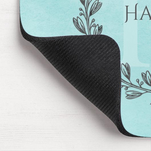 Elegant Wreath Monogram | BLAUWGROEN MUISMAT (Hoek)
