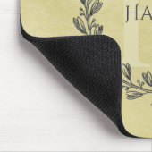 Elegant Wreath Monogram | Gele Muismat (Hoek)