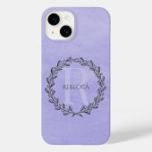 Elegant Wreath Monogram | PAARS Case-Mate iPhone Case (Achterkant)
