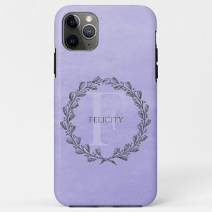 Elegant Wreath Monogram   PAARS Case-Mate iPhone Case