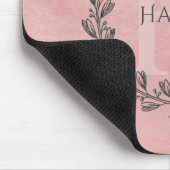Elegant Wreath Monogram | Roze Muismat (Hoek)