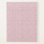 Elegant Wreath of roze bloemen. Planner (Achterkant)