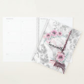 Elegant Wreath of roze bloemen. Planner (Display)