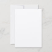 Elegant Wreath Rustic Kraft Wedding RSVP Kaartje (Achterkant)