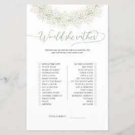 Elegant Wreath zou ze een beetje bridal Game Flyer