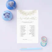 Elegant Wreath zou ze een beetje bridal Game Flyer (Enkel)