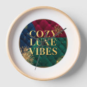 Elegant Wrist Watch with "Cozy Luxe Vibes" Design  (Voorkant)