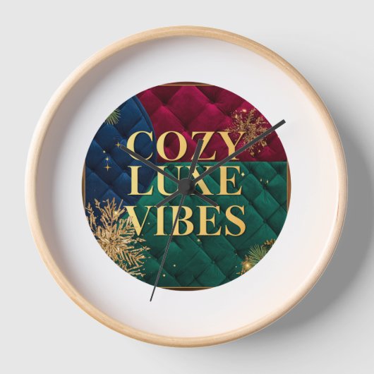 Elegant Wrist Watch with "Cozy Luxe Vibes" Design  (Voorkant)