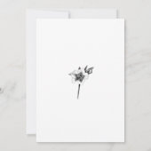 Elegant Xmas Rozen Silver Kerstbridal Brunch Kaart (Achterkant)