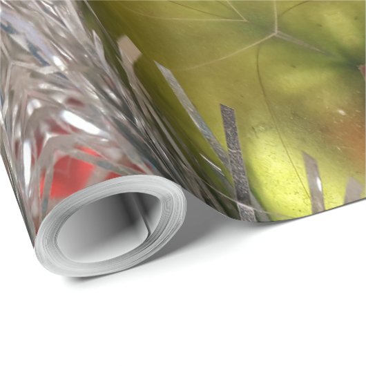 Elegant YeGold Silver Kaleidoscoop kerstster Cadeaupapier (Rol Hoek)