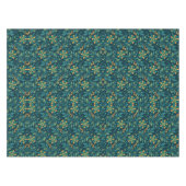 Elegant Yellow and Teal Floral Pattern Design Tafelkleed (Voorkant (Horizontaal))