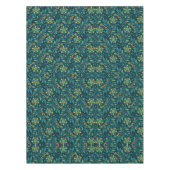Elegant Yellow and Teal Floral Pattern Design Tafelkleed (Voorkant)