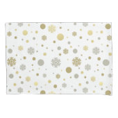 Elegant yellow and white gray merry Christmas  Kussensloop (Voorkant)