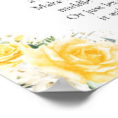 Elegant Yellow Baby Shower Poster (Hoek)