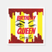 Elegant Yellow Birthday 18th | 21e | 40e | 50e Servet (Voorkant)