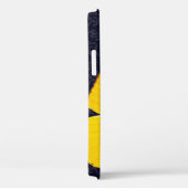 Elegant Yellow Butterfly Black Damask voeg naam to Case-Mate iPhone Case (Achterkant / Rechts)